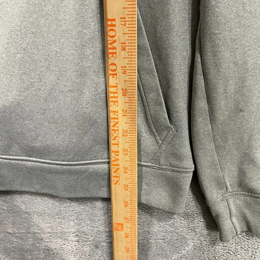 The North Face Hoodie Mens Medium‎ Gray Logo Pullover Sweatshirt Workout Gym